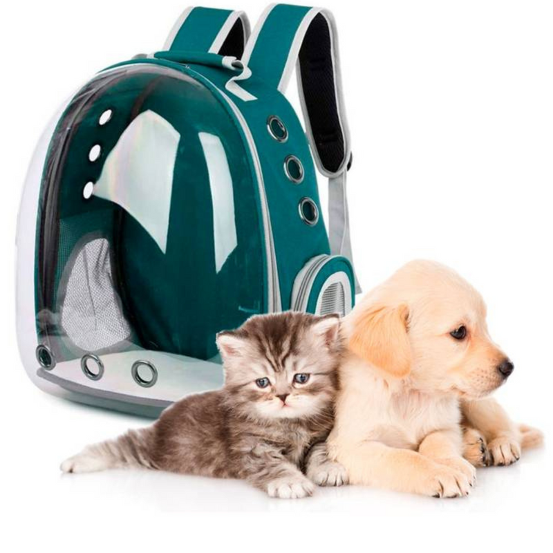 Mochila Pet Transporte para Cães e Gatos - Visão Ampla