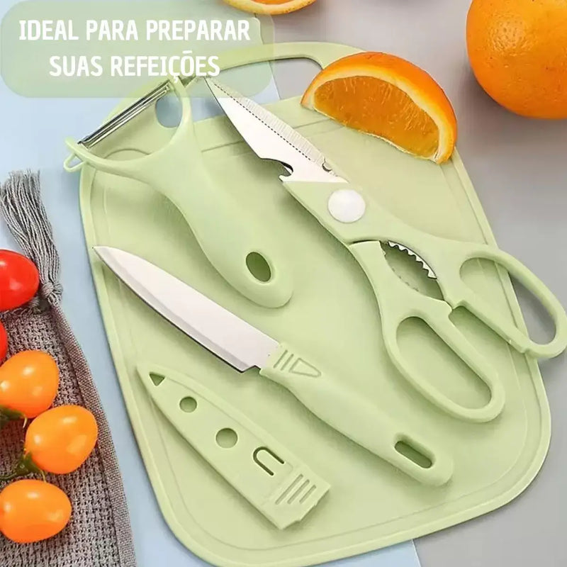 Kit Exclusivo para Cozinha 4 Peças - Verde