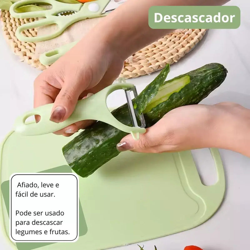 Kit Exclusivo para Cozinha 4 Peças - Verde