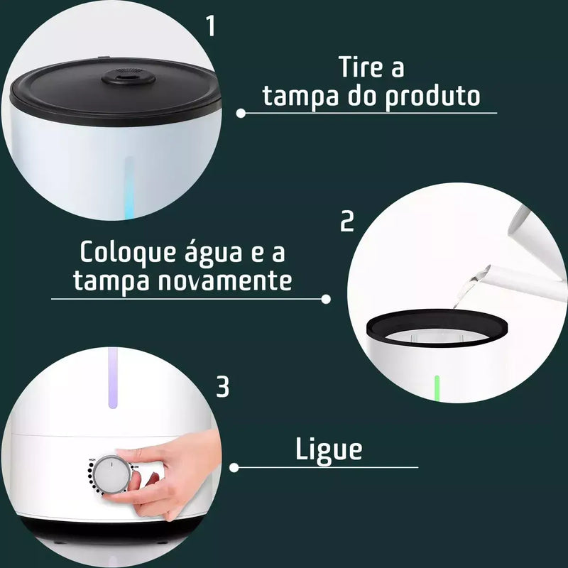 Umidificador De Ar Ultrassônico