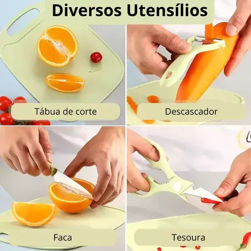 Kit Exclusivo para Cozinha 4 Peças - Verde