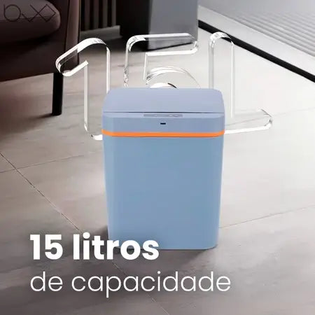 Lixeira Eletrônica Sensor 15L - Cinza